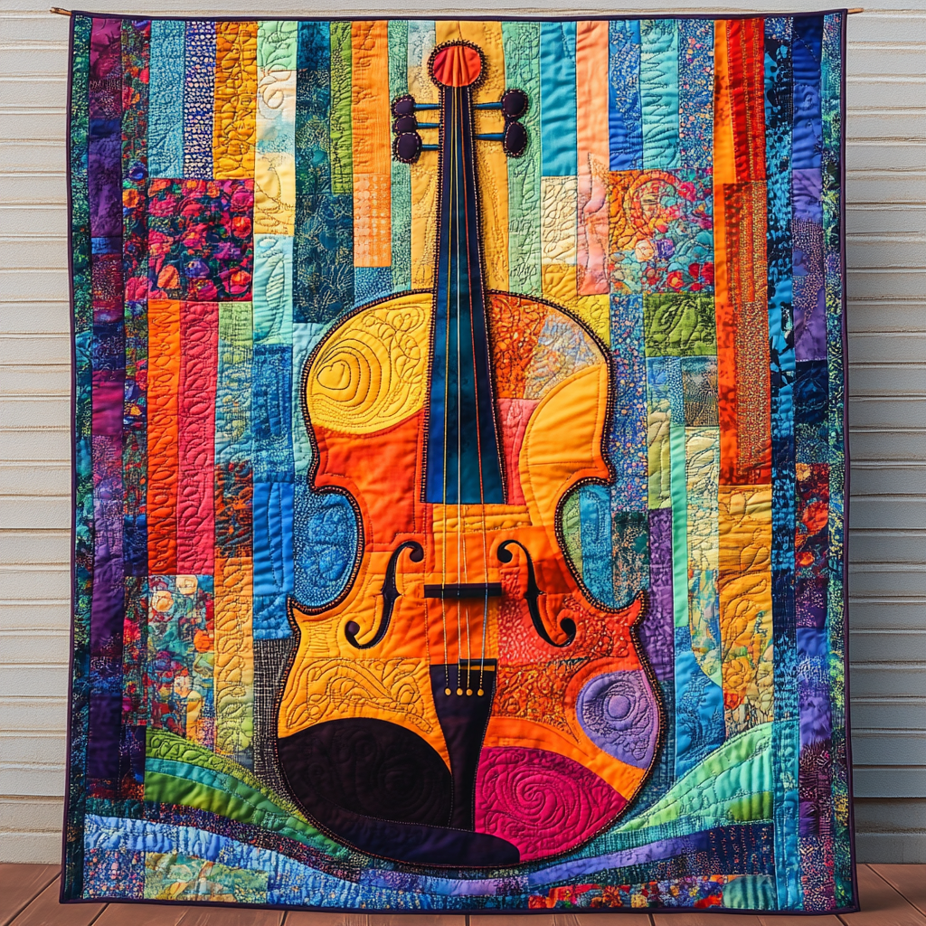 Violin DAI311024334 Quilt Blanket