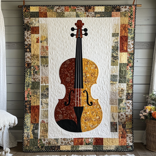 Violin DAI311024336 Quilt Blanket