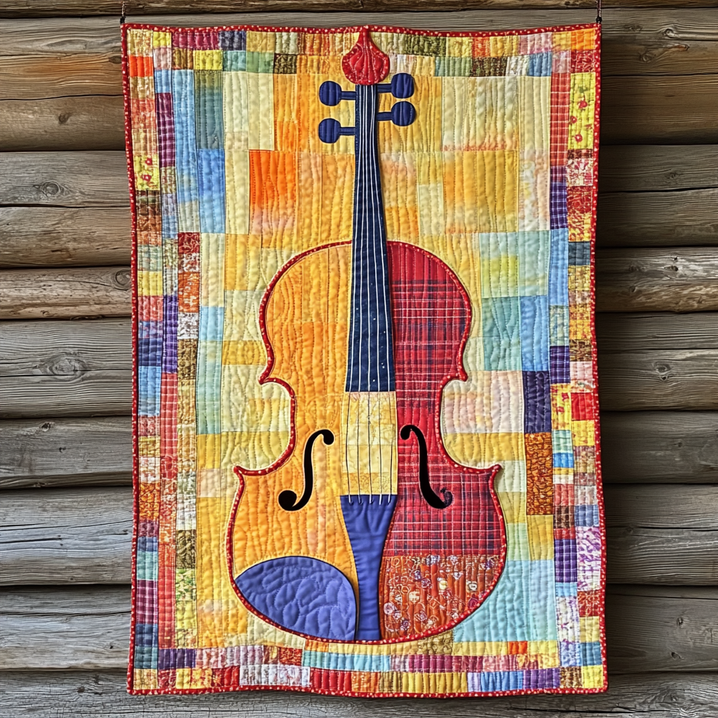 Violin DAI311024339 Quilt Blanket