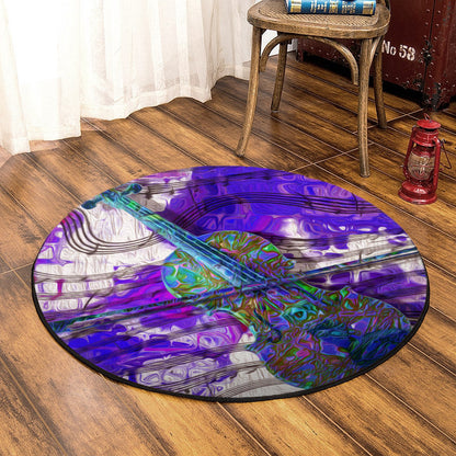 Violin HN0509105RR Round Area Rug