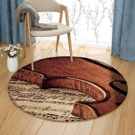 Violin HN2210010RR Round Area Rug