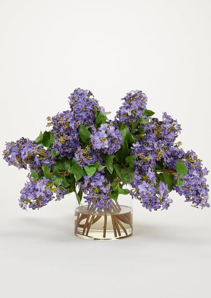 Purple Faux Lilac Arrangement - 18"