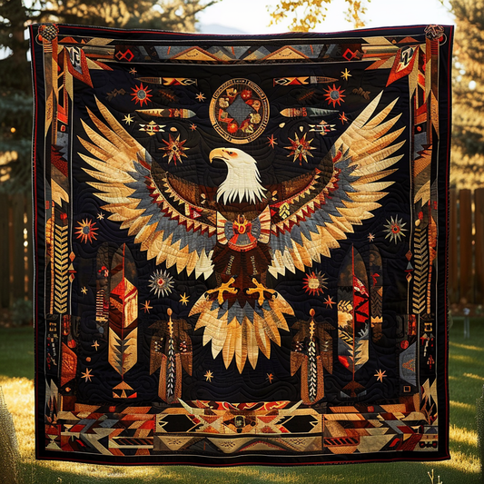 Warrior's Eagle Quilted Blanket NCU0TH641