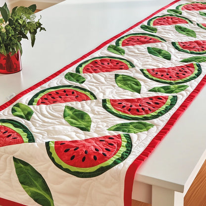 Watermelon Charm Quilted Table Runner NCU0PT660