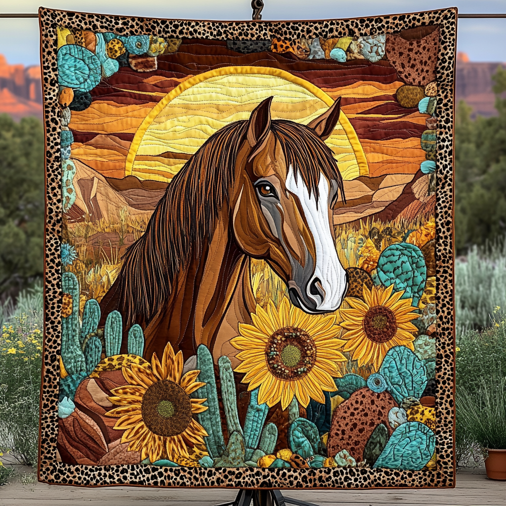 Western Grace Quilted Blanket NCU0VH1673