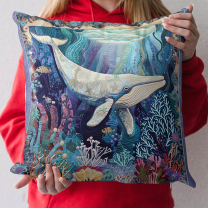 Whale Dreams Quilted Pillow Case NCU0PT307