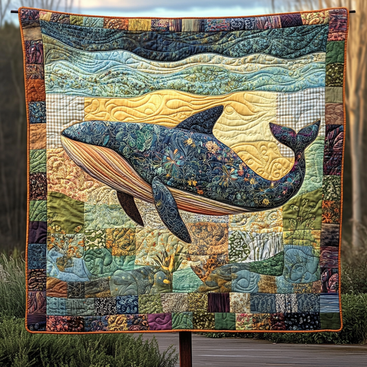 Whale Song Serenity Quilted Blanket NCU0DK2045