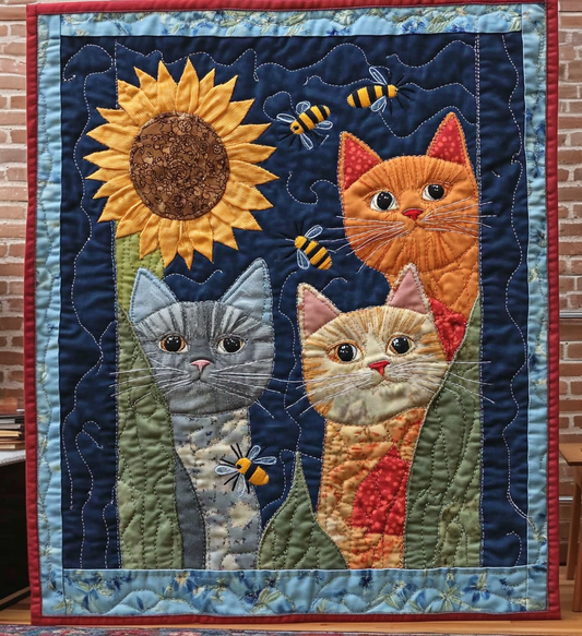 Whimsical Whiskers Quilted Blanket NCU0DV763