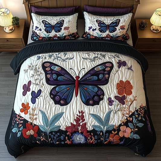 Whimsical Wings 3-Piece Quilted Bedding Set NCU0DK2270