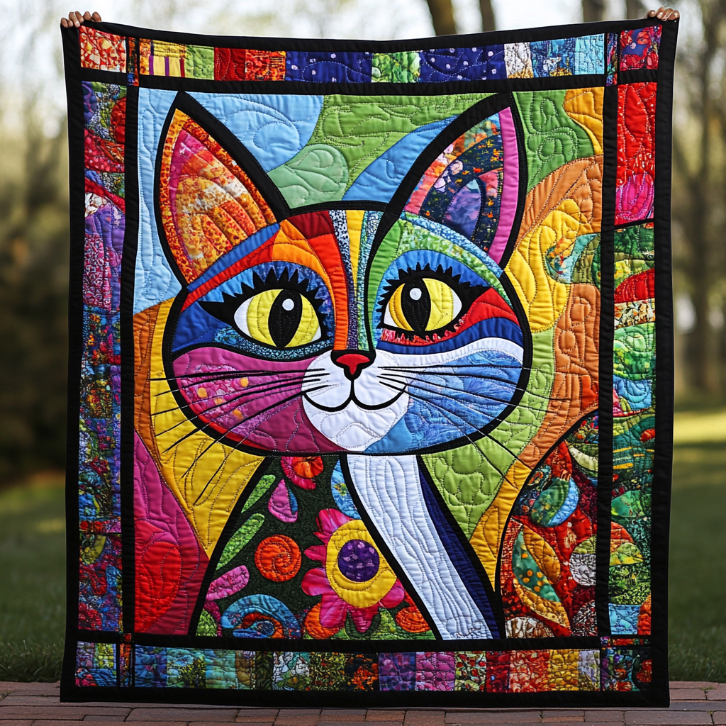 Whisker Winks Quilted Blanket NCU0DK389