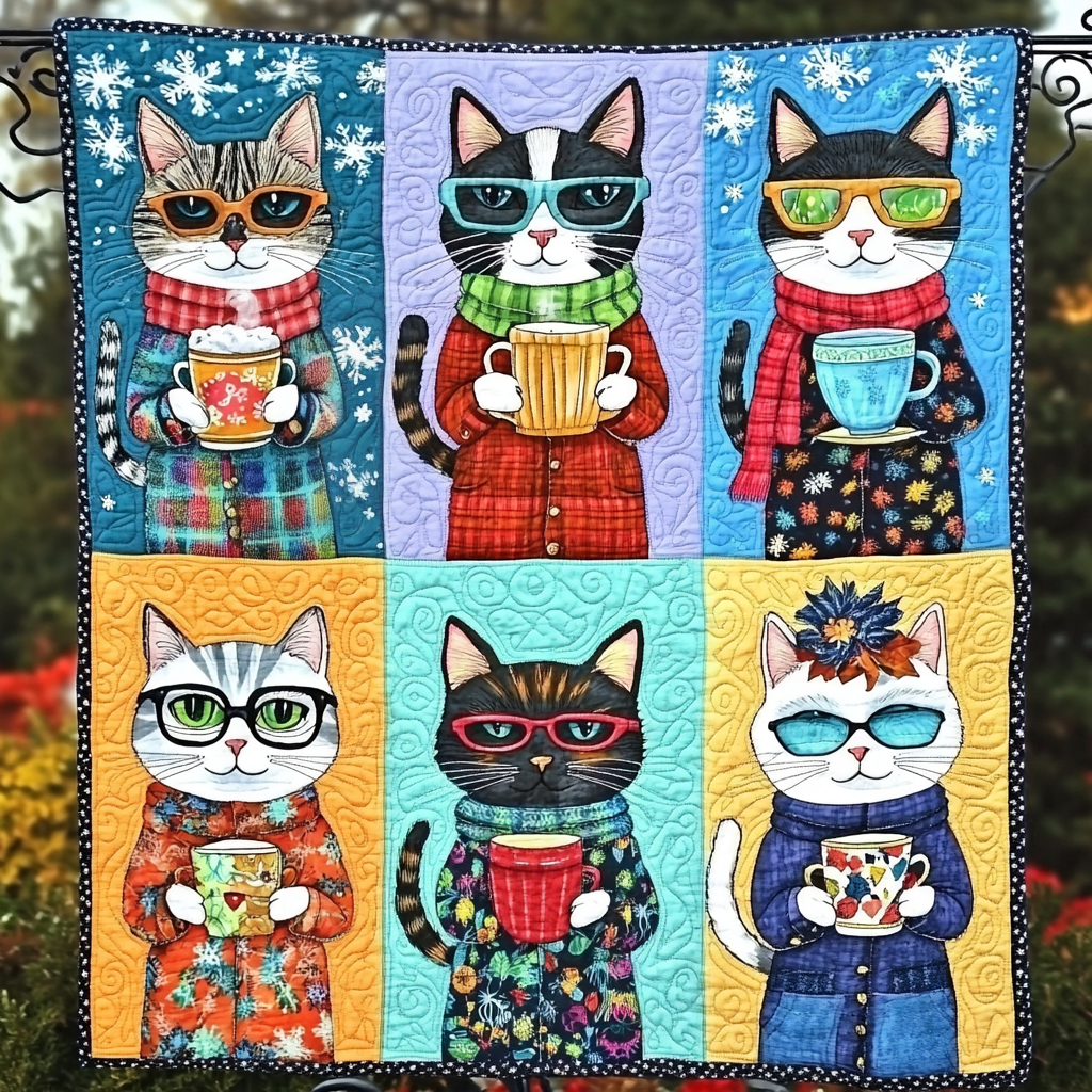 Whisker Wonderland Quilted Blanket NCU0DK577