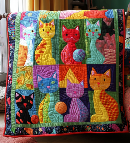 Whisker Wonderland Quilted Blanket NCU0DV630