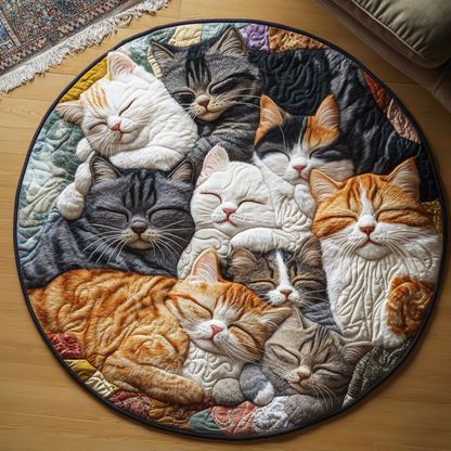 Whisker Wonders Quilted Round Mat NCU0DV1071