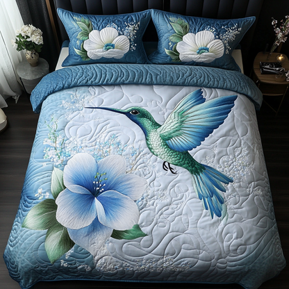 Whispering Wings 3-Piece Quilted Bedding Set NCU0DK2535