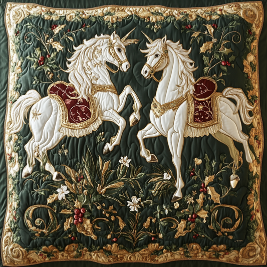 White Horse TAI041124555 Quilted Pillow Case