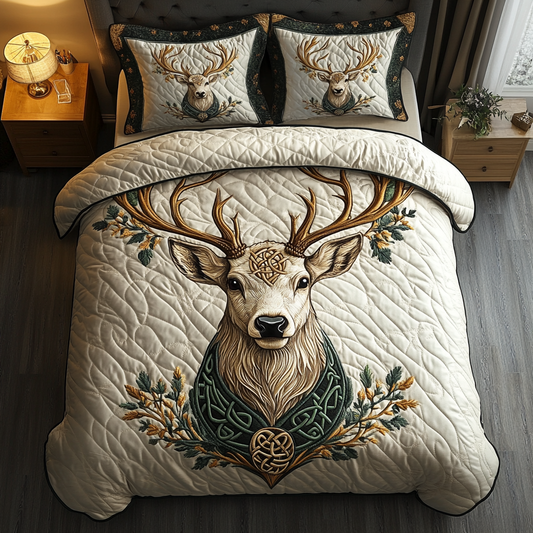 Juego de cama acolchado de 3 piezas Whitetail Wonders NCU0DK3413