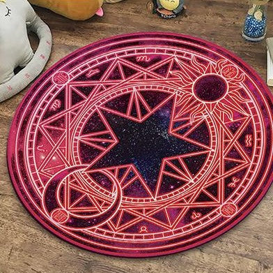 Wicca Star CLT0910136G Round Area Rug