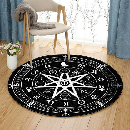 Wiccan TT210815TM Round Area Rug