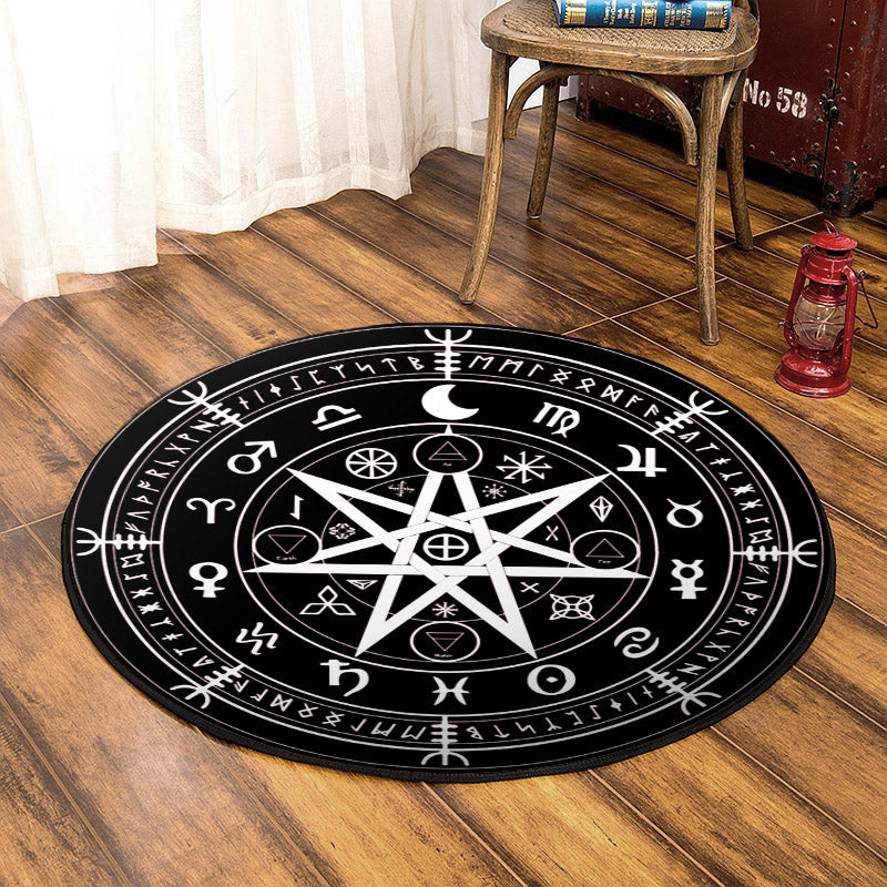 Wiccan TT210815TM Round Area Rug