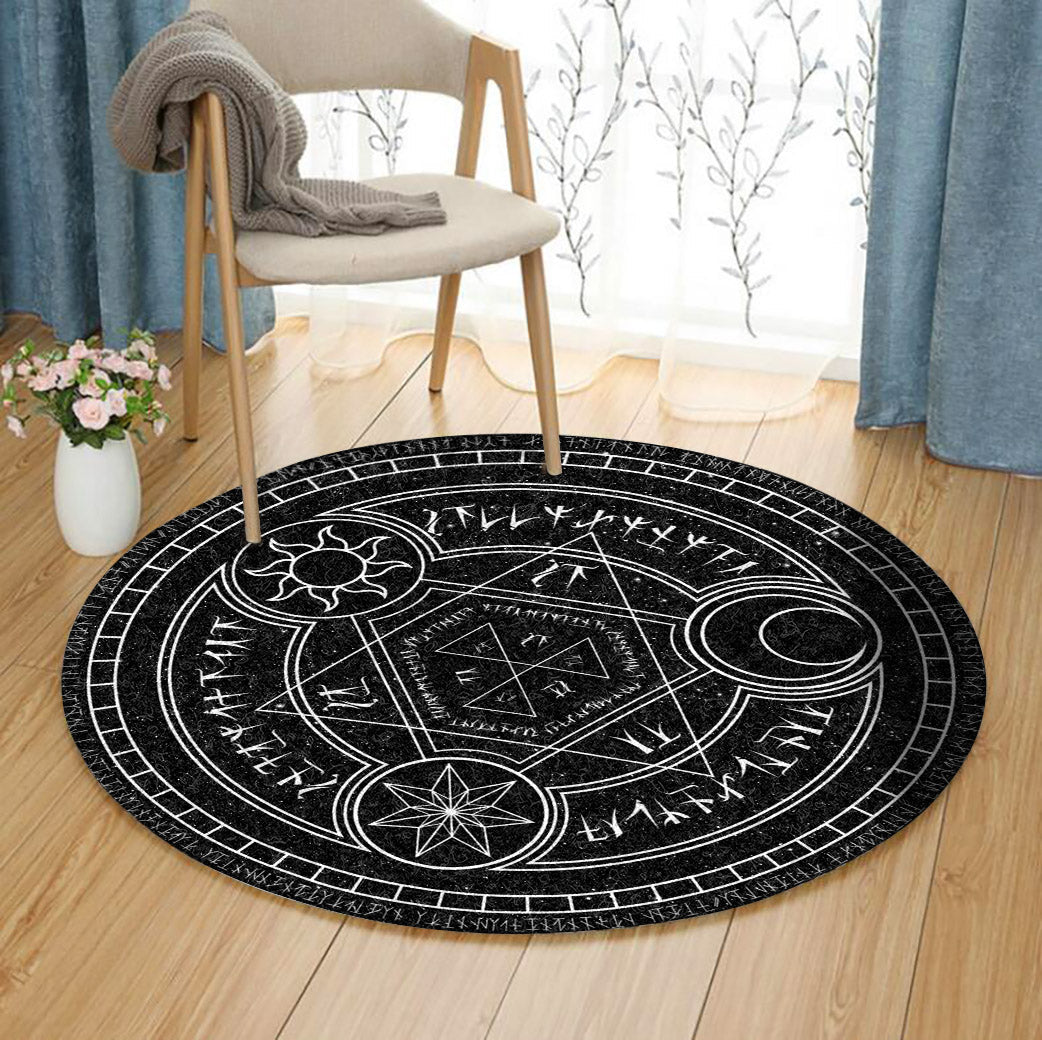 Wiccan TT210816TM Round Area Rug