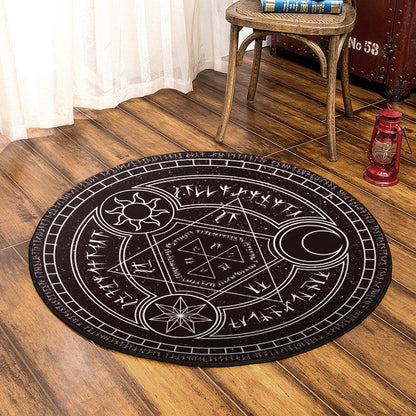 Wiccan TT210816TM Round Area Rug