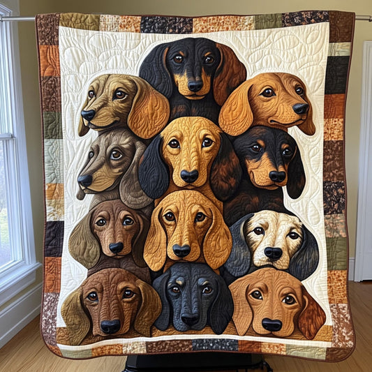 Wiener Wonderland Quilted Blanket NCU0PT3047