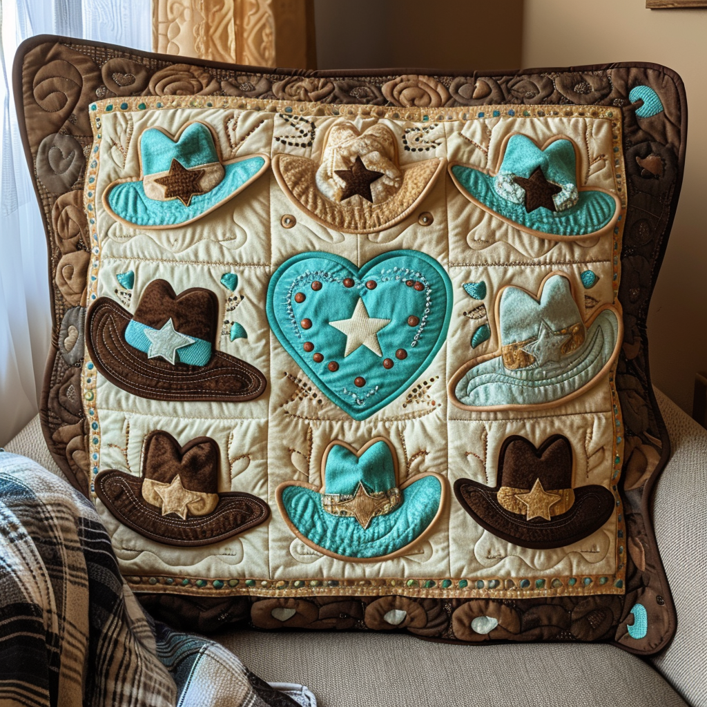 Wild West Whimsy Quilted Pillow Case NCU0DV108