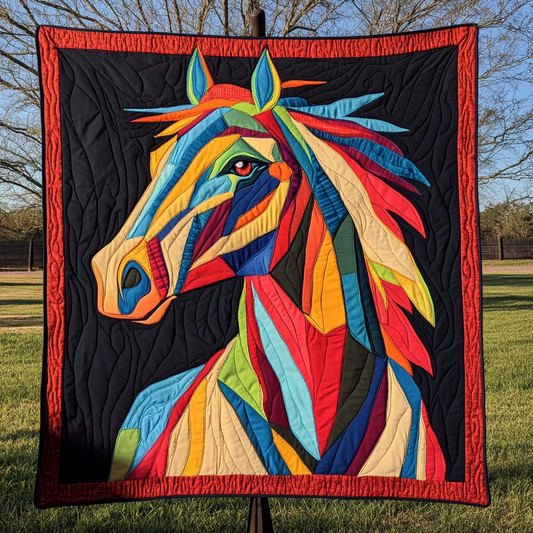 Wild Mustang Dream Quilted Blanket NCU0DK1777