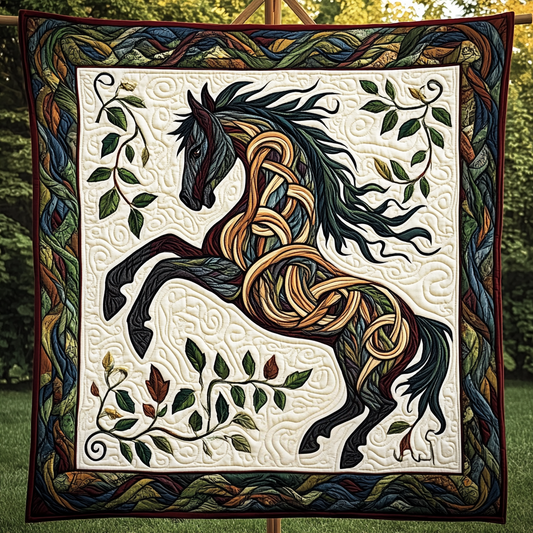 Wild Mustang Quilted Blanket NCU0DK3448