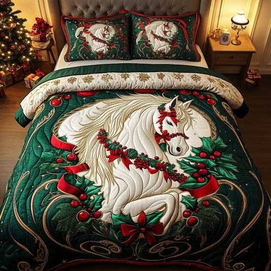 Wild Spirit 3-Piece Quilted Bedding Set NCU0DK2761