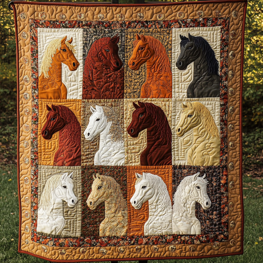 Wild Stallion Quilted Blanket NCU0DK2957