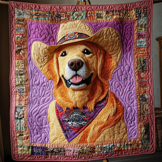 Wild West Retriever Quilted Blanket NCU0PT2620