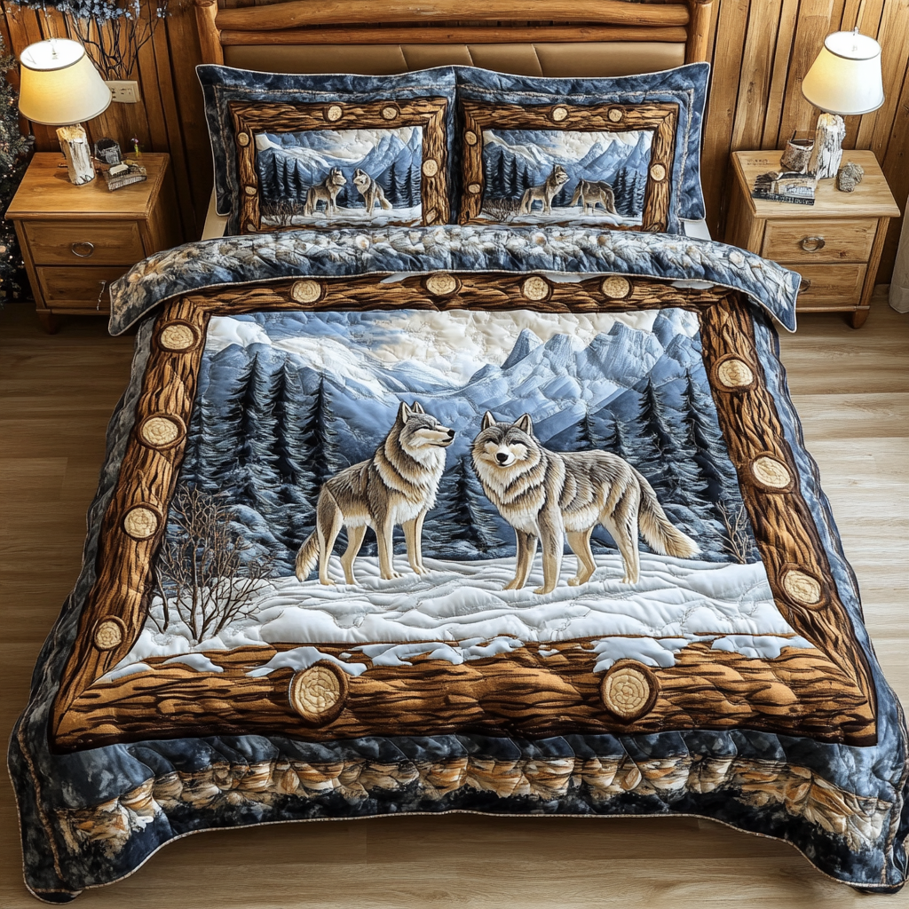 Wilderness Spirit 3-Piece Quilted Bedding Set NCU0DK2560