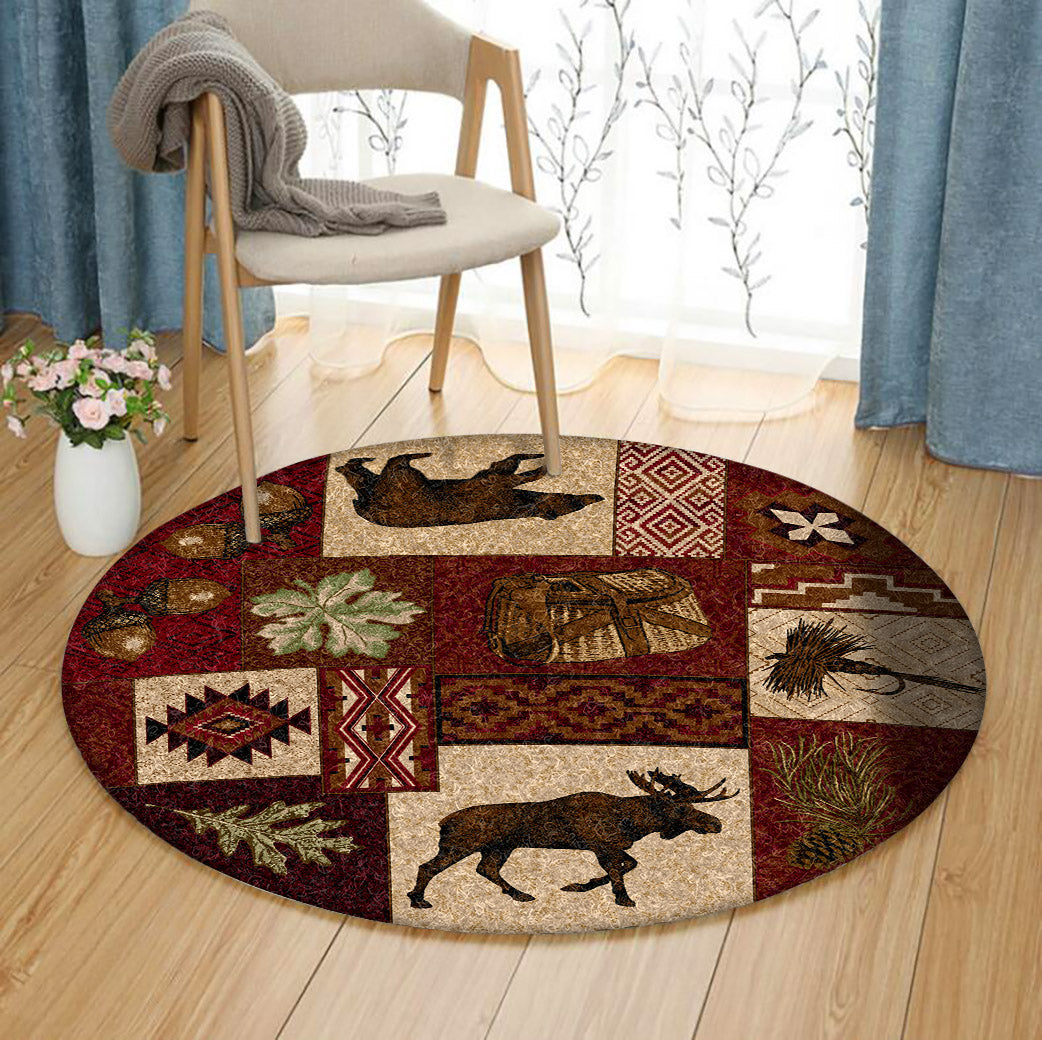 Wildlife Accent QN140824TM Round Area Rug