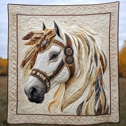 Windsong Horse Quilted Blanket NCU0VH219