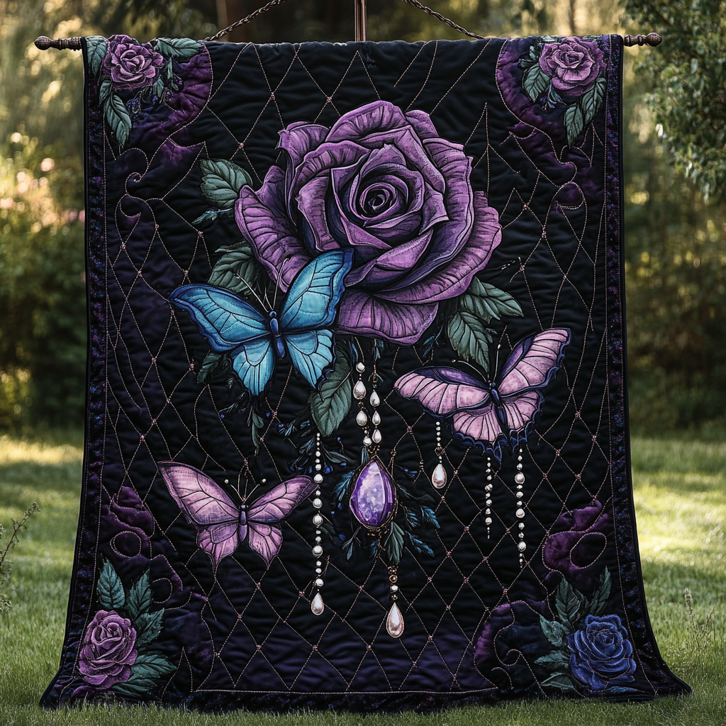 Winged Whispers Quilted Blanket NCU0DK3058