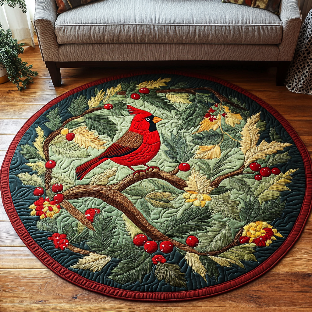 Wings of Fire Quilted Round Mat NCU0DK1073