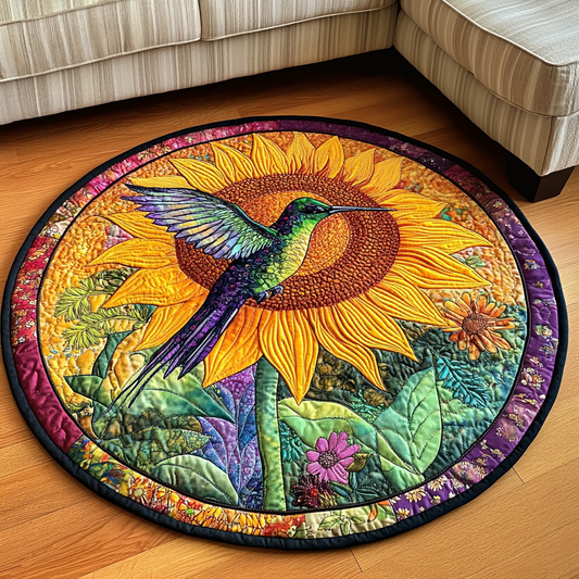 Wings of Nectar Quilted Round Mat NCU0DK1168