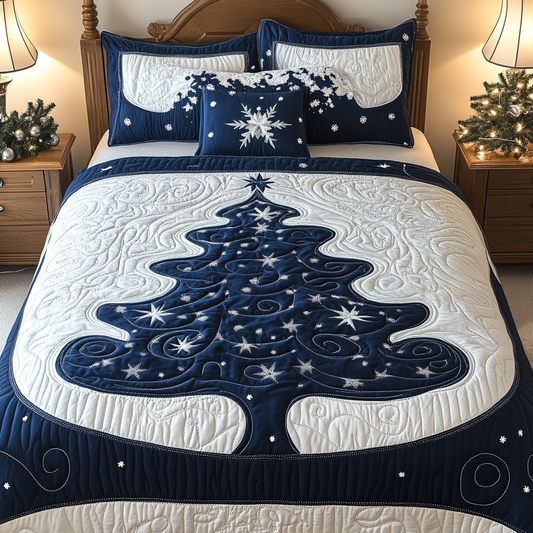 Winter Forest Tree TAI061124171 Quilt Bedding Set