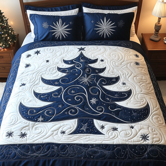 Winter Forest Tree TAI061124172 Quilt Bedding Set