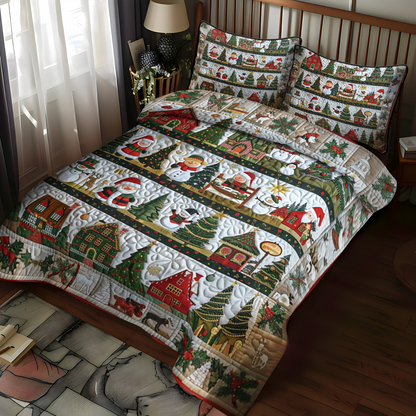 Winter Wonderland 3-Piece Quilted Bedding Set NCU0NT044