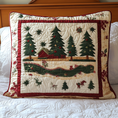 Winter Wonderland Quilted Bedding Pillow Case NCU0NT2352