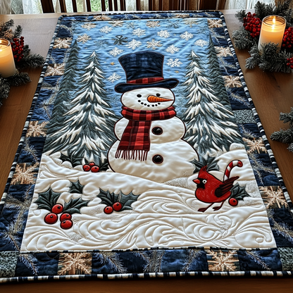 Winter Glow Quilted Table Runner NCU0DV1877