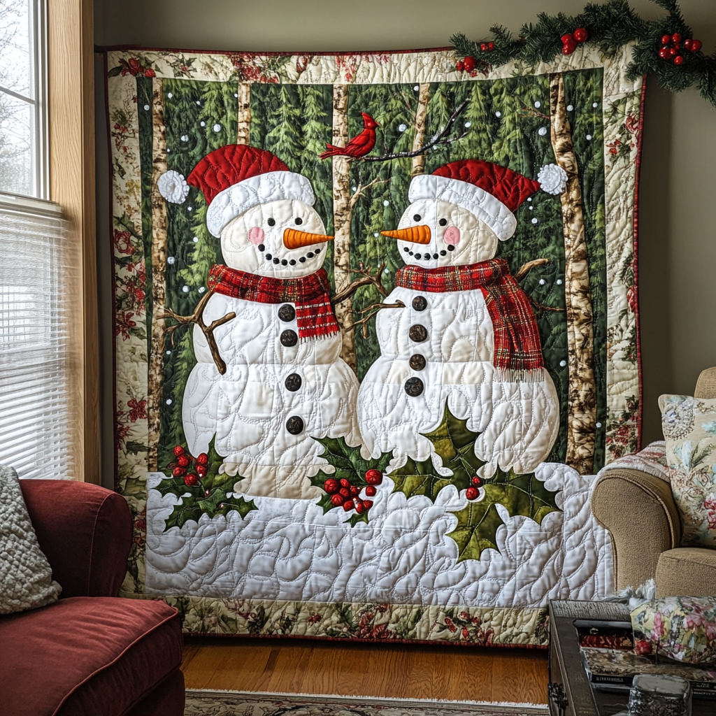 Winter Holiday Dreams Quilted Blanket NCU0TL1635