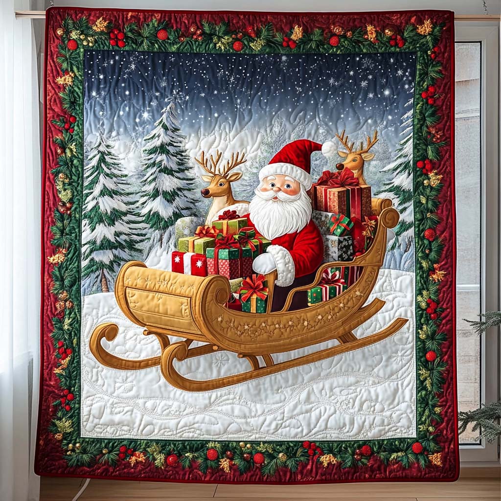 Winter Magic Eve Quilted Blanket NCU0NT1958