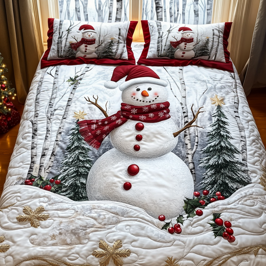 Winter Wonderland Quilted Bedding Set NCU0DV1735