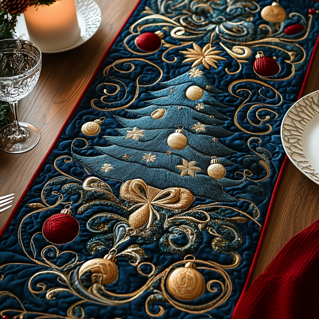 Winter Wonderland Quilted Table Runner NCU0DV1879