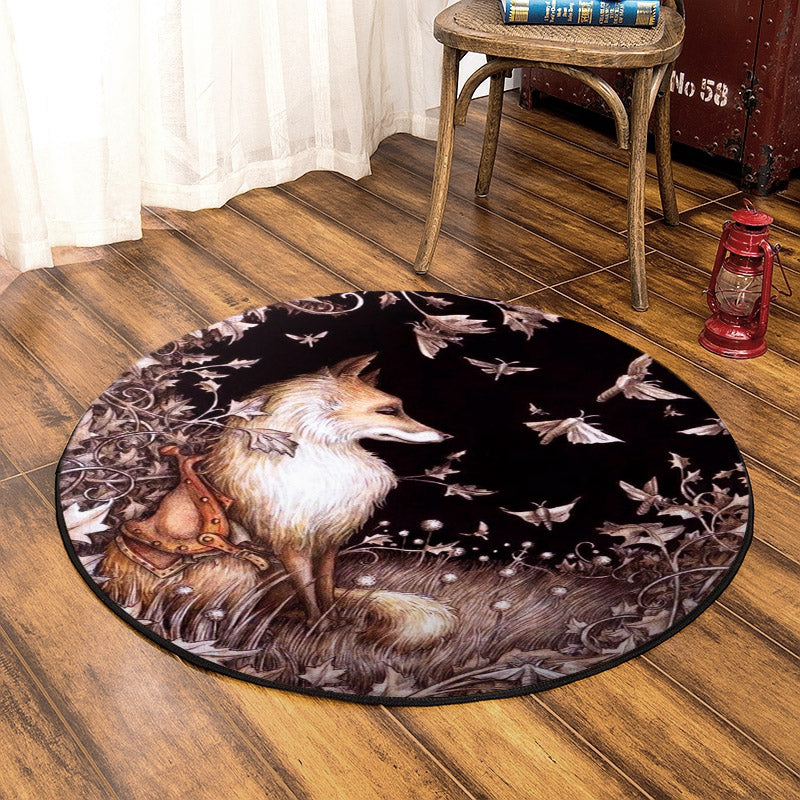 Wolf BL090888 Round Area Rug