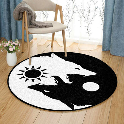 Wolf BL170833RR Round Area Rug