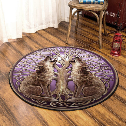 Wolf BL290842RR Round Area Rug